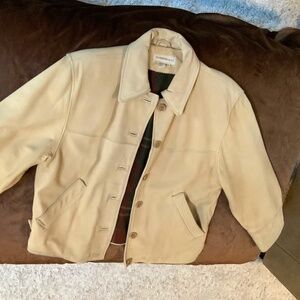 Vintage Leather Jacket, with flannel lining,  L Colebrook & Co. Cowgirl Western